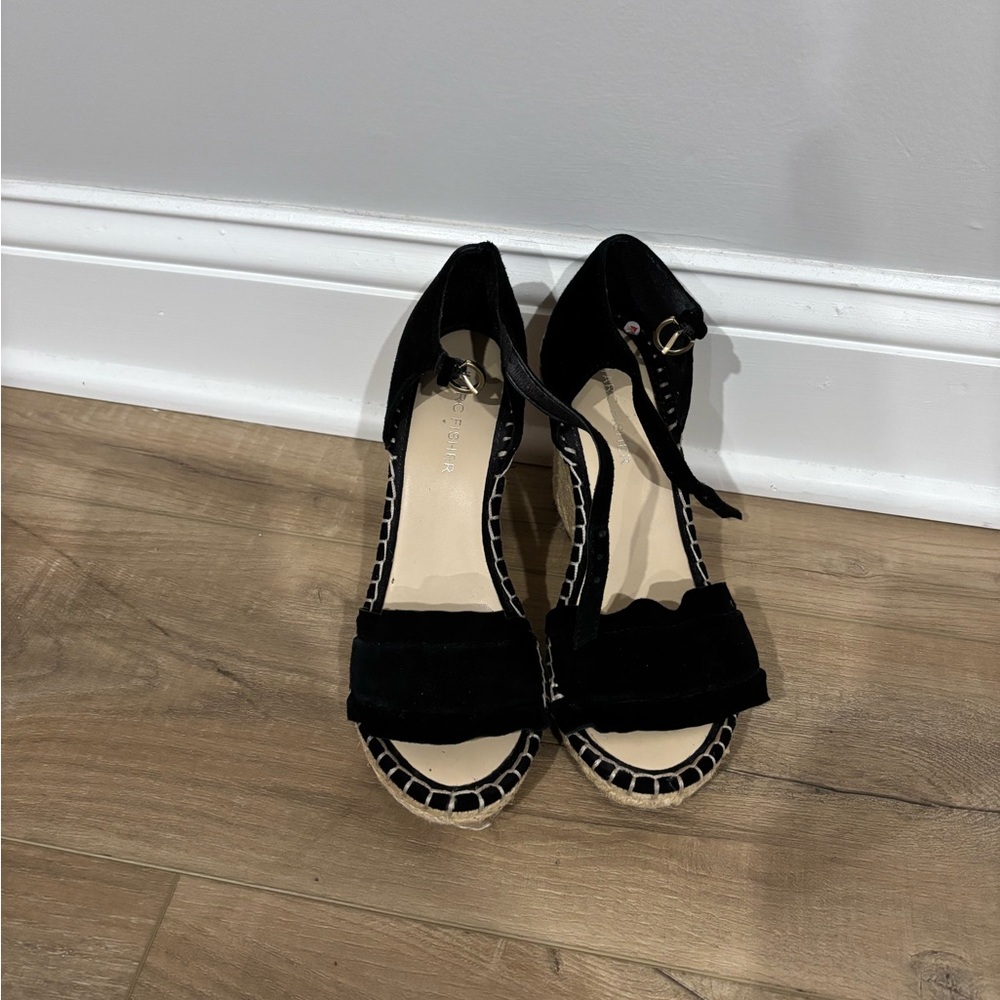 Marc Fisher Black Espadrille Sandals